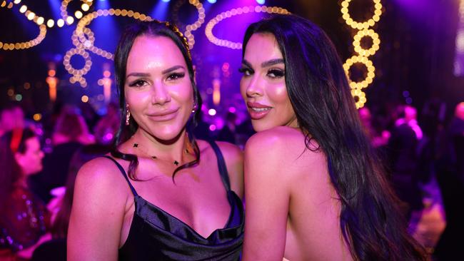 Jemma and Raquel Petit at the Gold Coast Business Excellence Awards Black-tie Gala 2023 at The Star Gold Coast. Picture: Portia Large