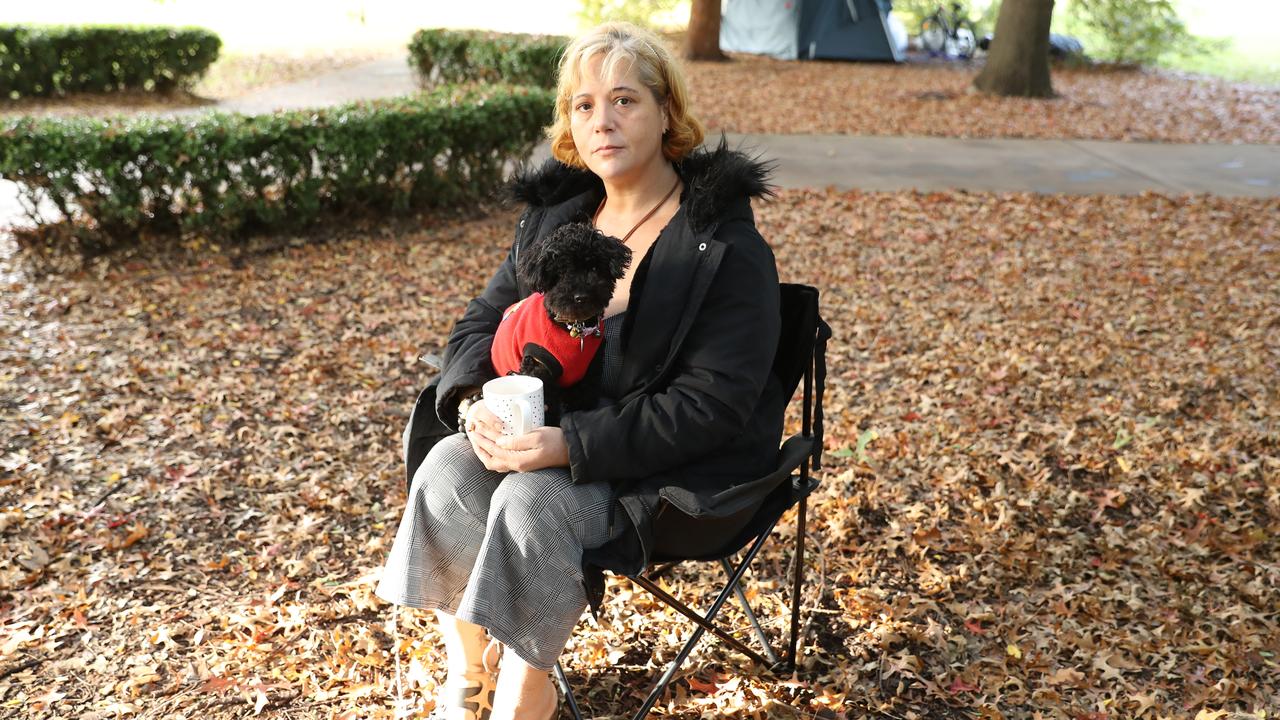 Some employed Sydney workers, like Kerry, found themselves living on the streets due to unaffordable rents. Picture John Grainger