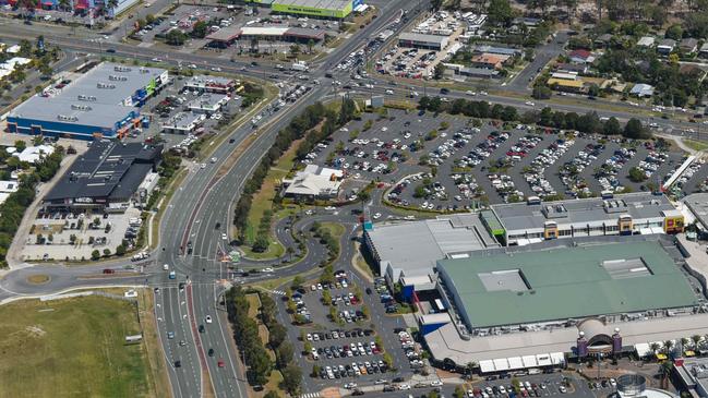 The intersection, which is beside Harbour Town shopping centre, is one of the busiest on the Gold Coast. Picture: Nigel Hallett