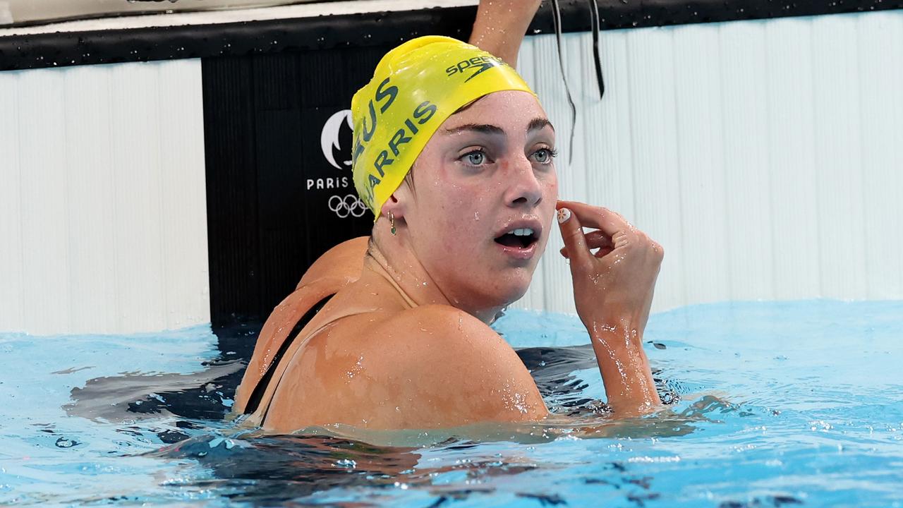 Meg Harris shocked after winning silver medal in 50m freestyle final at ...