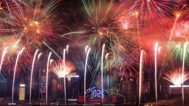 New Year’s Day celebrations in Hong Kong on January 1, 2025. Picture: AFP