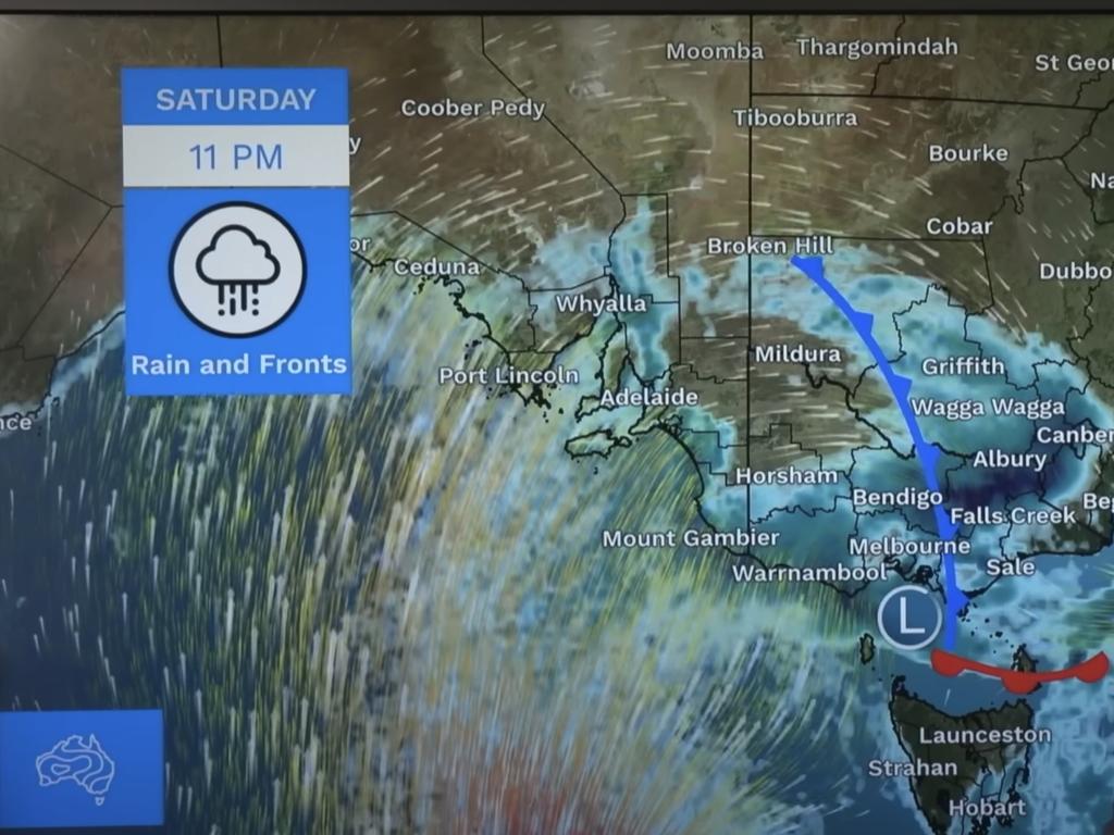 Rain is set to smash parts of Victoria and South Australia. Picture: Supplied