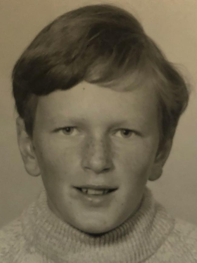 Hotelier Doug Govan during his school days. Pic: Supplied.