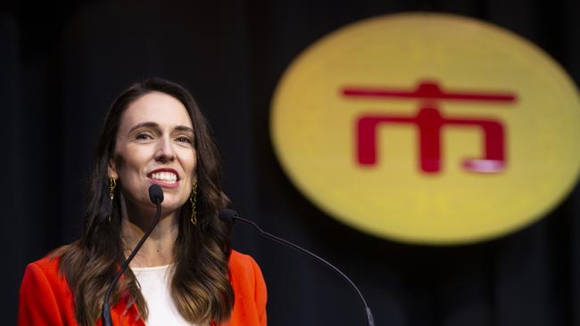 NZ Prime Minister Jacinda Ardern speaks tat an event opening Auckland's annual Chinese New Year festival. Picture: Bowker/Getty Images