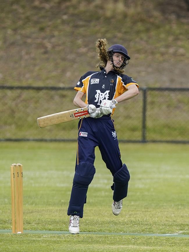 Main Ridge batsman Charlie Banks.