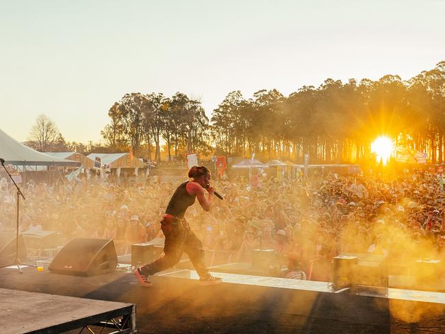 Friday vibing at Party in the Paddock 2024. Picture: Party in the Paddock