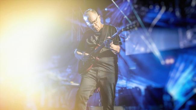Bernard Sumner out front of New Order in Brisbane. Picture: Warren Jackson/Facebook