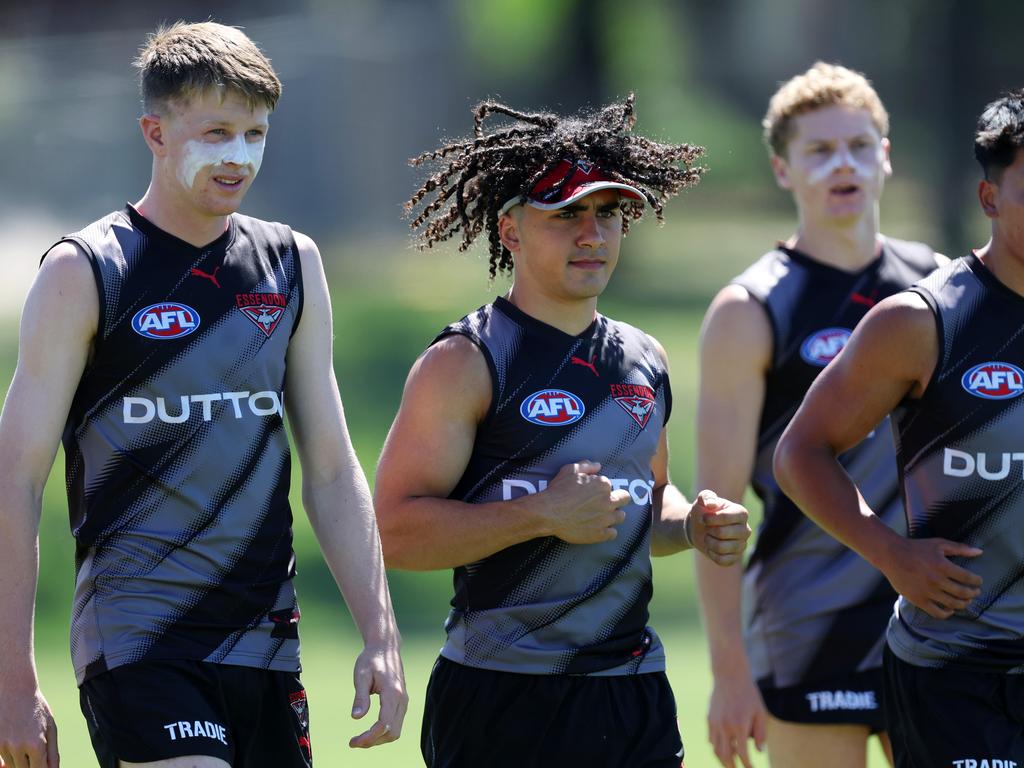 Essendon pre-season training at The Hangar. Isaac Kako. Picture: Mark Stewart