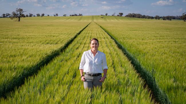 Macquarie head of agriculture Liz O’Leary on the company’s Canowindra property. Picture: David Roma