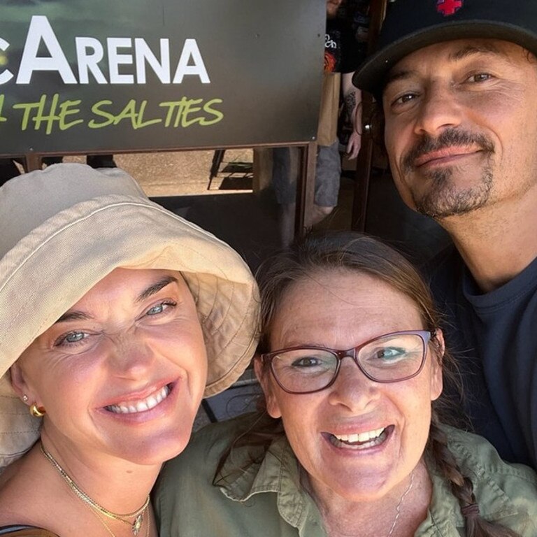 Katy Perry and Orlando Bloom enjoyed a tour of Wildlife Habitat and the Tropical Animal Rehabilitation Centre in Port Douglas with CaPTA's wildlife manager, Rabecca Lynch. Photo: Wildlife Habitat