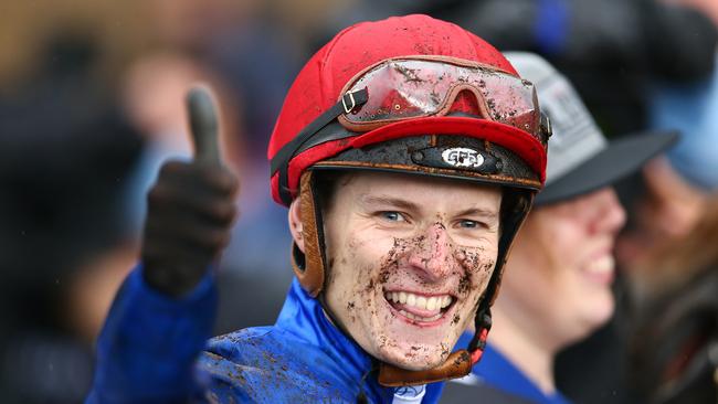 Koby Jennings (pictured) rides Starboreta for trainer Nathan Doyle. Picture: Getty Images