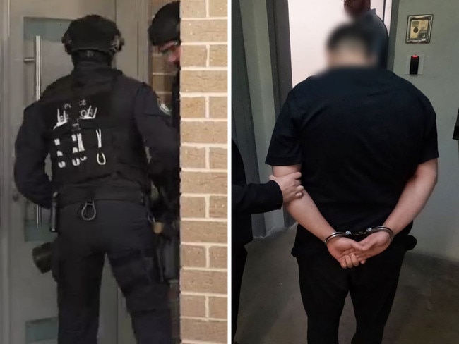 A 25-year-old man was arrested following a search warrant. Picture: NSW Police.