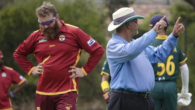 DDCA cricket: Dandenong West v Fountain Gate. Dandenong West bowler Shaun Weir. Picture: Valeriu Campan