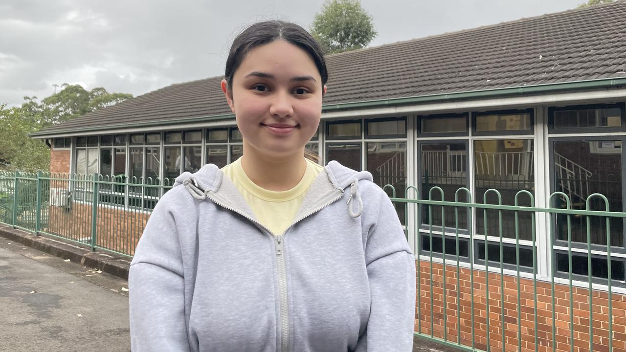 Voter Jayme Reberger at Telopea Public School on election day 2022.