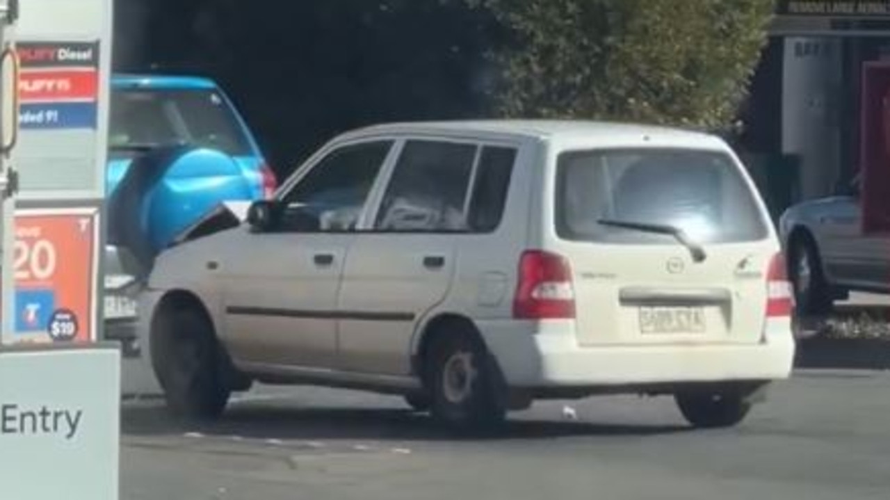 Woman hospitalised after car rammed 10 times in servo rage
