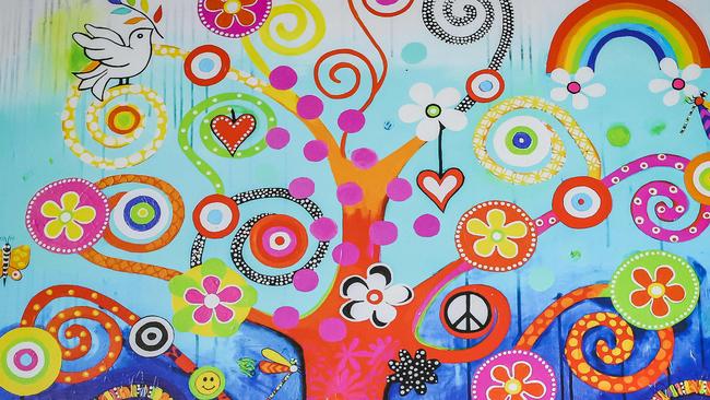 Donna Sharam’s Peace Tree artwork. Picture: Tom Huntley