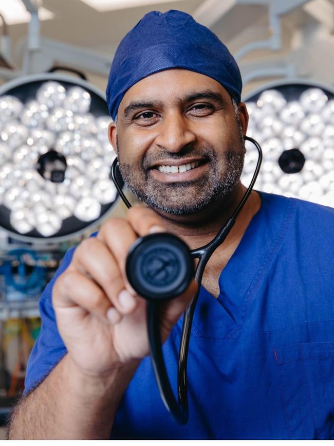 Cardiologist Dr Sameer Tatavarty Bharatam. Picture: Gold Coast Private Hospital/Instagram