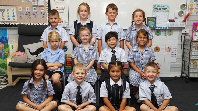 Christian College Bellarine Prep D front Billie Hirano, Parker Marian, Louise OÃ•Driscoll and Boh Napoli. Middle Corben Dowell, Eleanor Pritchard, Jayden Kuhlmann and Kaliyah Byrne. Back Ari Adams, Isla Tee, Clancy Eldridge and Maiella Scuderi. Picture: Alison Wynd