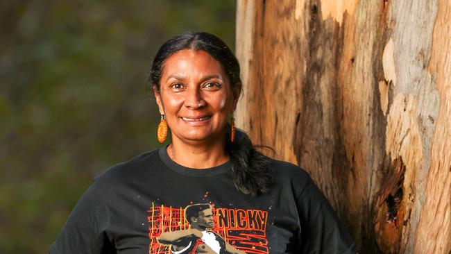 30 year anniversay of Winmar's racial stand where he pulled up his shirt on the ground at  Victoria Park. Nova Peris Picture: Tim Carrafa