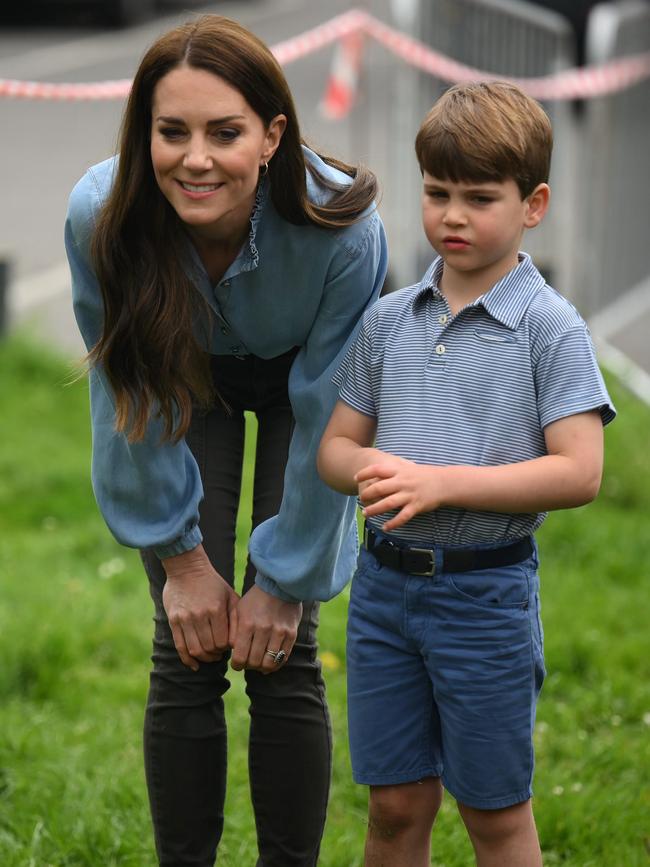 Prince Louis of Wales and Catherine, Princess of Wales. Picture: Getty Images