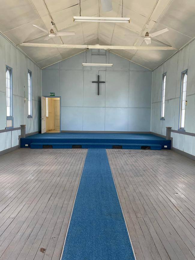 The interior of the St Andrew's Uniting Church, formerly the St Andrew's Presbyterian Church built in Hughenden in 1908. Picture: Supplied