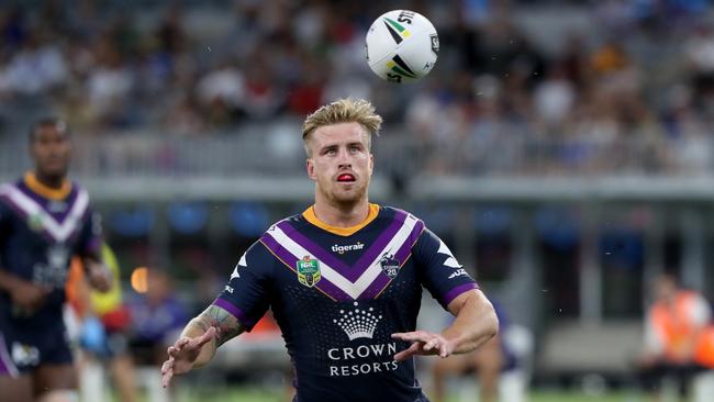 Cameron Munster played at five-eighth in Queensland’s Game III win last season. Picture: AAP Image/Richard Wainwright