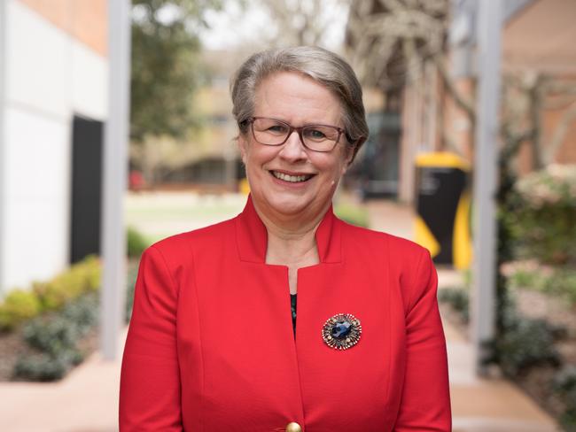 University of Southern Queensland's Vice Chancellor Geraldine Mackenzie at UniSQ as they announce the new Chancellor. Tuesday, August 20, 2024. Picture: Christine Schindler