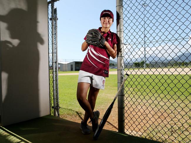 FNQ softballer Hirari Kurihara has been named in theAustralia's under-18 World Cup team to play in Peru later this year.PICTURE: STEWART MCLEAN