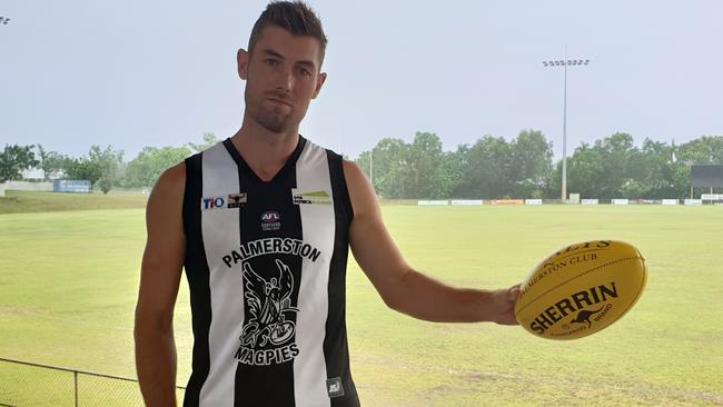 Palmerston ruckman Matt Dennis is the 2018-19 NT News-Darwin Business Machines Player of the Year. Picture: Grey Morris