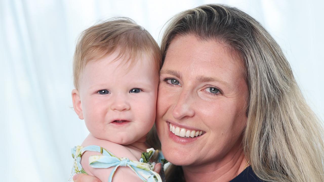 Sydney mum Katie King passed her middle name to daughter Serena Rose. Picture: Rohan Kelly