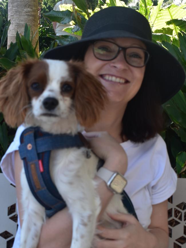 Ipswich 2023 Dog Day at Nicholas Street Precinct pictured is Steph Sackson with dog Jelly