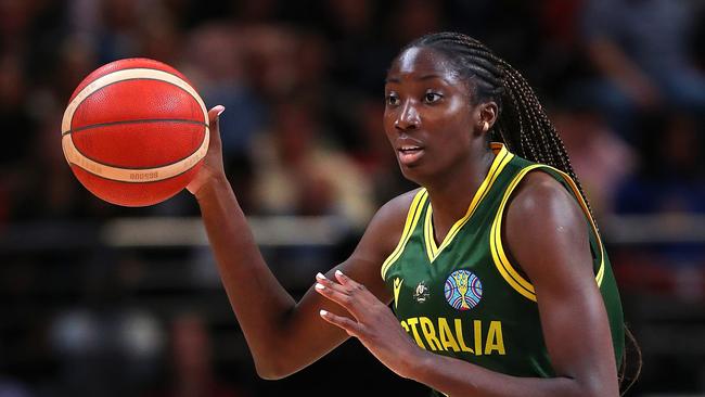 Ezi Magbegor was the star against Canada. Picture: Getty Images