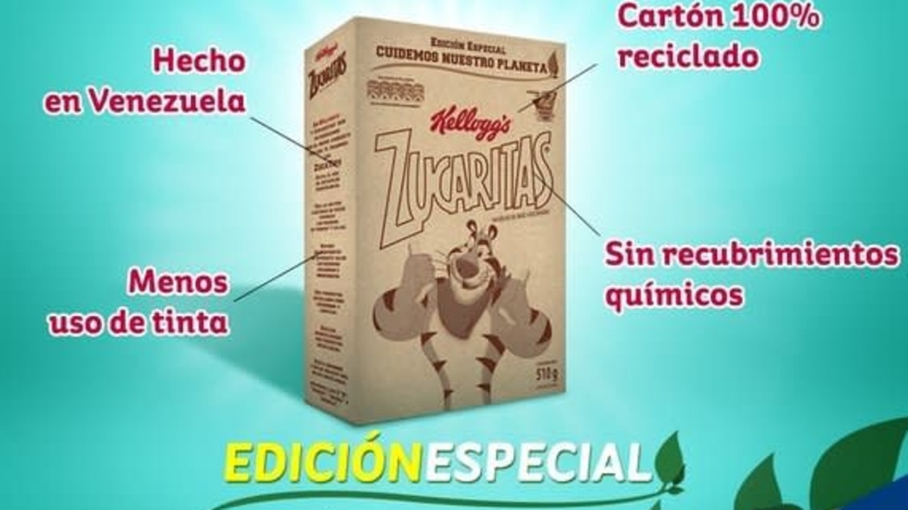 Kellogg’s said the new packs of its best selling Zucaritas cereal in Venezuela was to help the environment but many people had their doubts. 