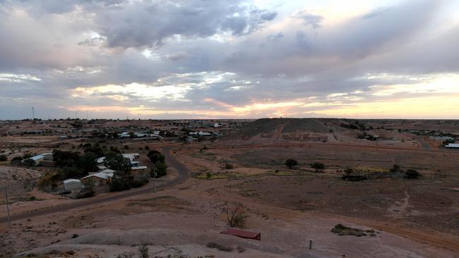 Sunset at Coober Pedy. Picture: Tricia Watkinson