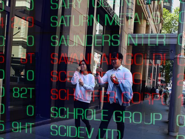 SYDNEY, AUSTRALIA: Newswire Photos- NOVEMBER 07 2023: A general view of the digital boards at the ASX in Sydney as the Reserve Bank meets today to discuss another rate rise. Photo by: NCA Newswire /Gaye Gerard