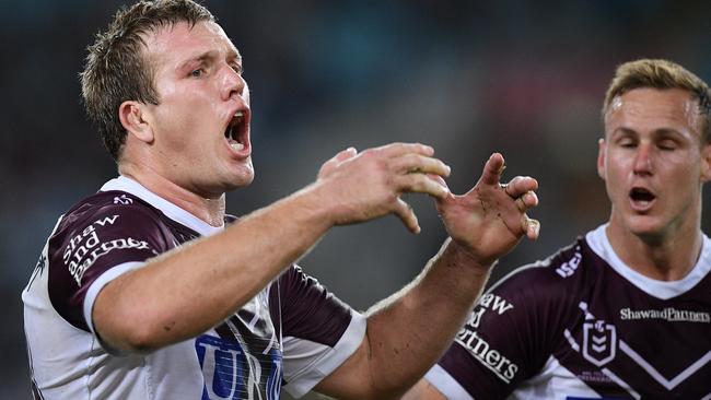 Jake Trbojevic blows up after bring sent to the sin bin. Photo: AAP Image/Dan Himbrechts