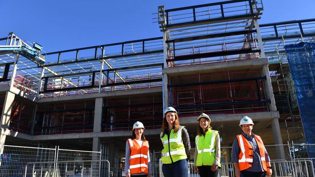 Work will recommence on Unley High’s $32 million expansion under directions issued today. Picture: Keryn Stevens