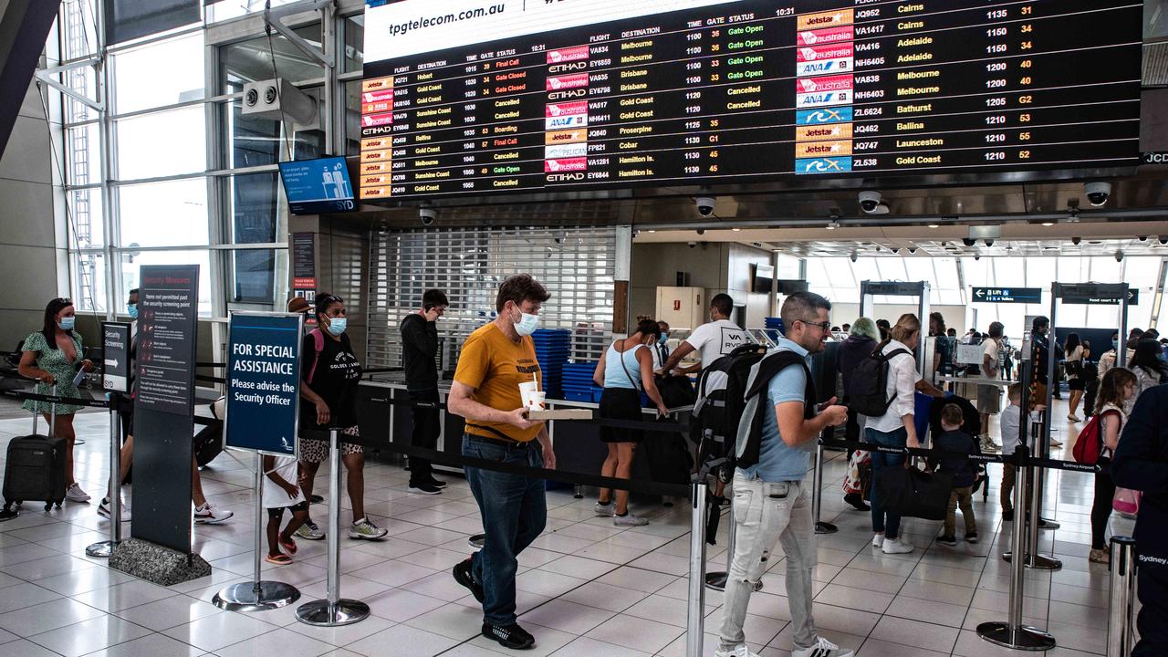 Passengers are being warned to expect expensive flight fares this silly season. Picture: Flavio Brancaleone/NCA NewsWire