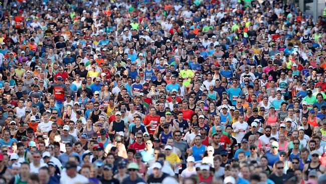 The traffic was supposed to clear up after the start. It didn’t. (Photo by Mark Metcalfe/Getty Images)