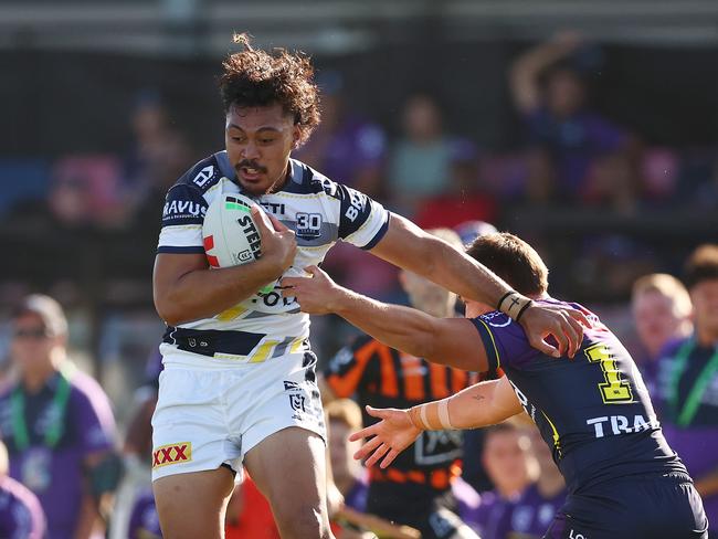 Cowboys star Jeremiah Nanai was a surprise axing for round two, but has been recalled after a week in Queensland Cup. Picture: Getty Images