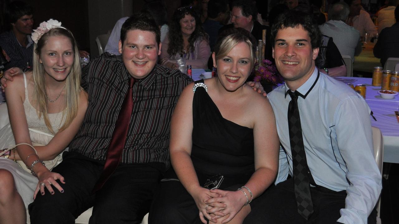 Home Hill Rotary Harvest Festival preparing for the festival ball presentation were (from left) Kelli Connell, Kieren Bailey, Aimee Farmer and Glen Nicholson.