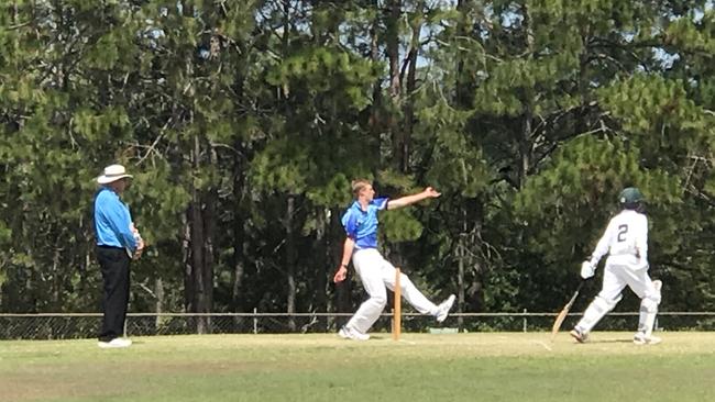 MAIDEN OVER: Fast bowler Mitchell Hay is, by all reports, the first Taroom cricket player in several years to play at the state level.