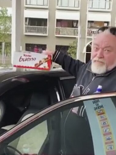 Kyle Sandilands with his Bueno haul.