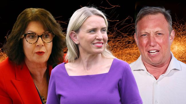 Former Labor Minister Kate Jones provided unsolicited advice to Queensland’s new Premier Steven Miles to contain a political storm over terminated director general Rachel Hunter (left).