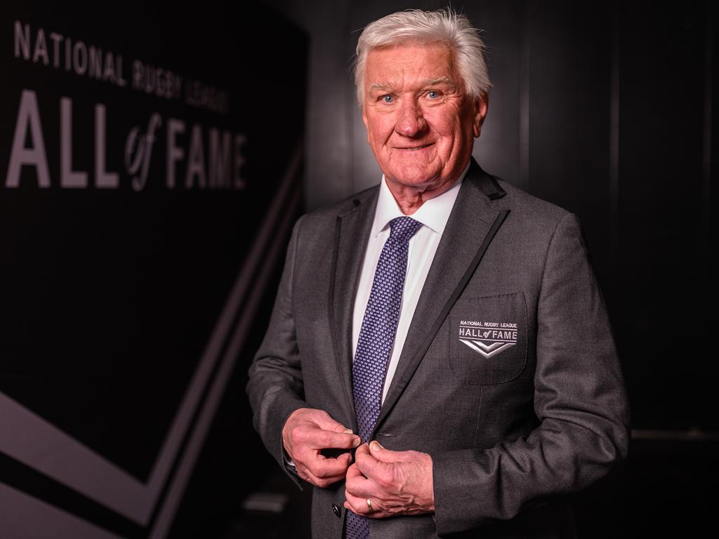 Ray Warren after being inducted into the NRL Hall of Fame.