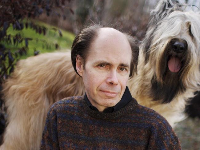 Author Jeffrey Deaver with his dog Carly. Picture Supplied