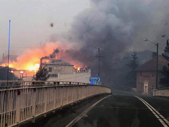 Local resident Josh Mead has taken to social media with picture of home town Cobargo.