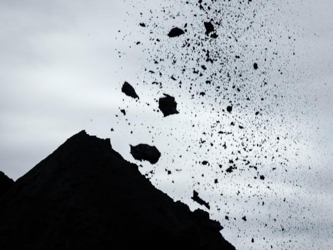 Crushed Vanadium ore is piled up at Canadian based Strategic Mineral Company Largo Resources' plant, near Maracas, in Bahia state, Brazil. / AFP PHOTO / YASUYOSHI CHIBA