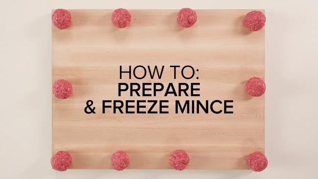 How to prepare and freeze mince 