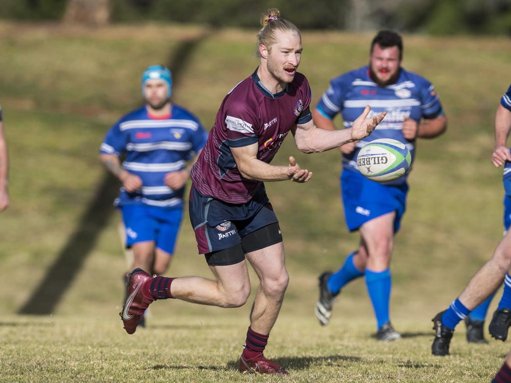 Will Jackson of Toowoomba Bears against USQ in Downs Rugby Risdon Cup round 11 rugby union at USQ, Saturday, June 19, 2021. Picture: Kevin Farmer